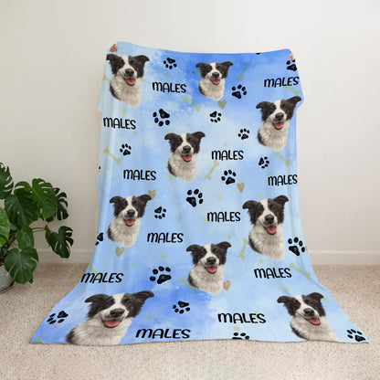 Personalized Custom Photos And Names For Dogs Dnd Pets Blanket