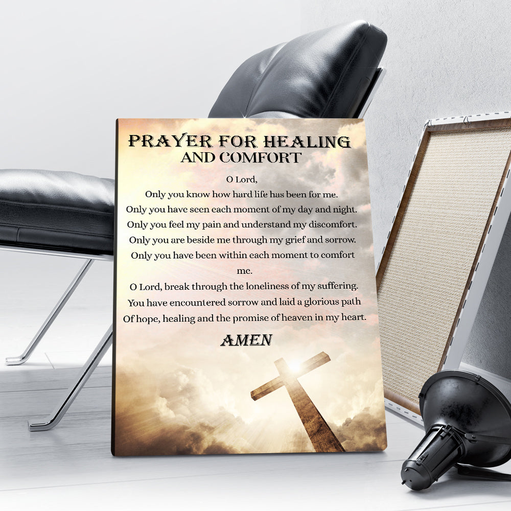 Prayer For Healing And Comfort Canvas Prints