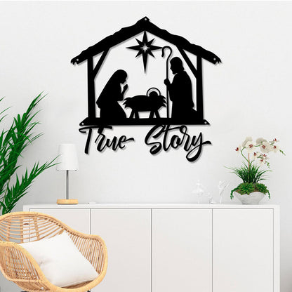 True Story Cut Metal Sign