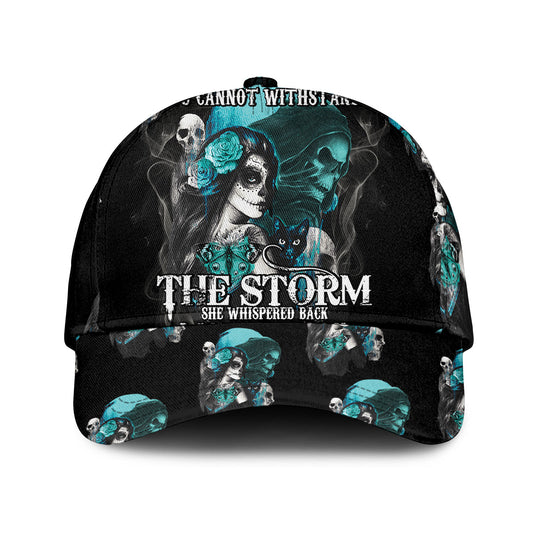 I Am The Storm Sugar Skull All-Over Print Peaked Cap