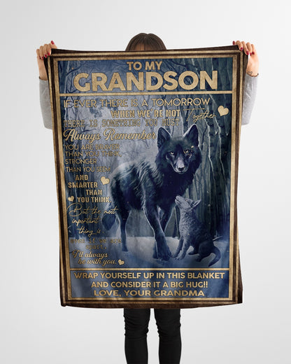 If Ever There Is A Tomorrow When We're Not Together, You Are Braver Than You Thing, Wolf Lover Fleece Blanket