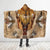 Brown Pattern Culture Native American Eagle Feathers 3D All Over Print Cloak- Hooded Blanket
