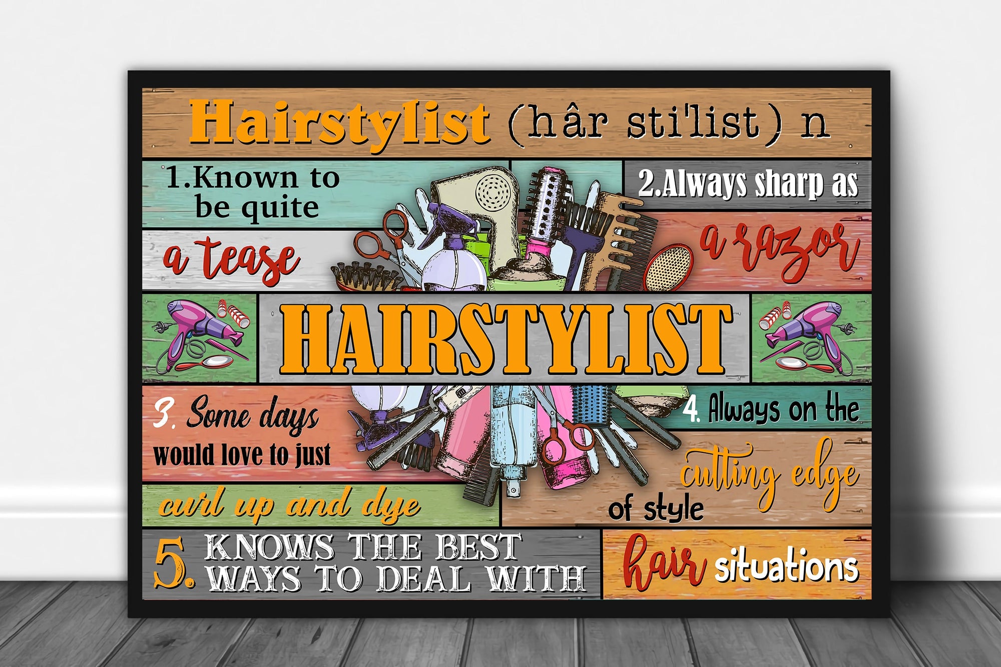 5 Hairstylist Standard Poster