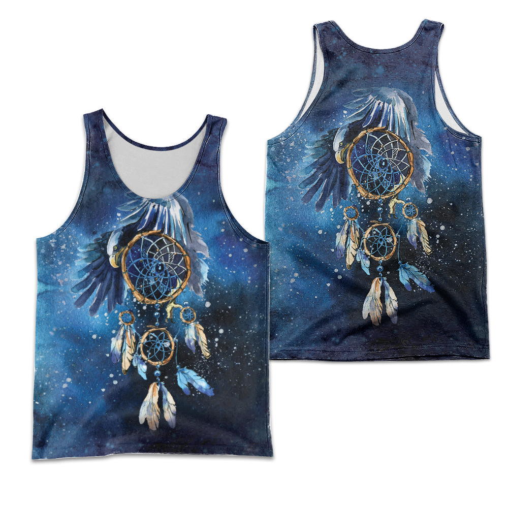 Blue Dreamcatcher Native American 3D All Over Print Hoodie and Zip Hoodie