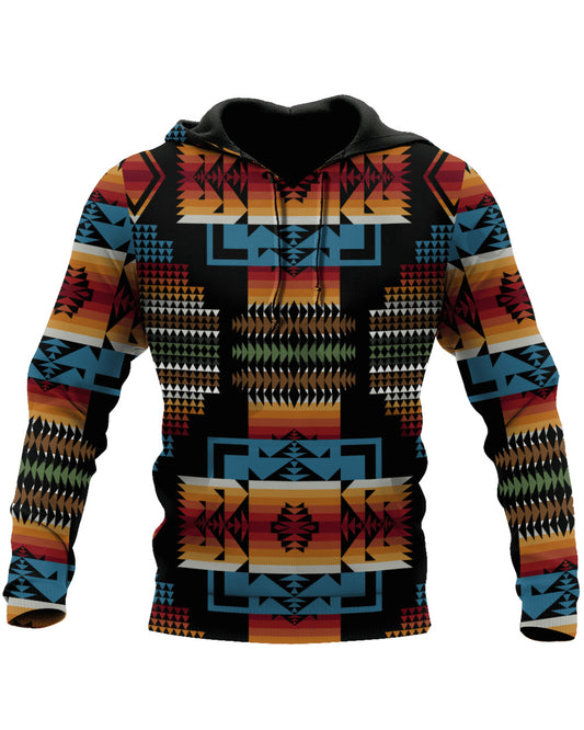 Native Pattern Culture Native American 3D All Over Print Hoodie and Zip Hoodie