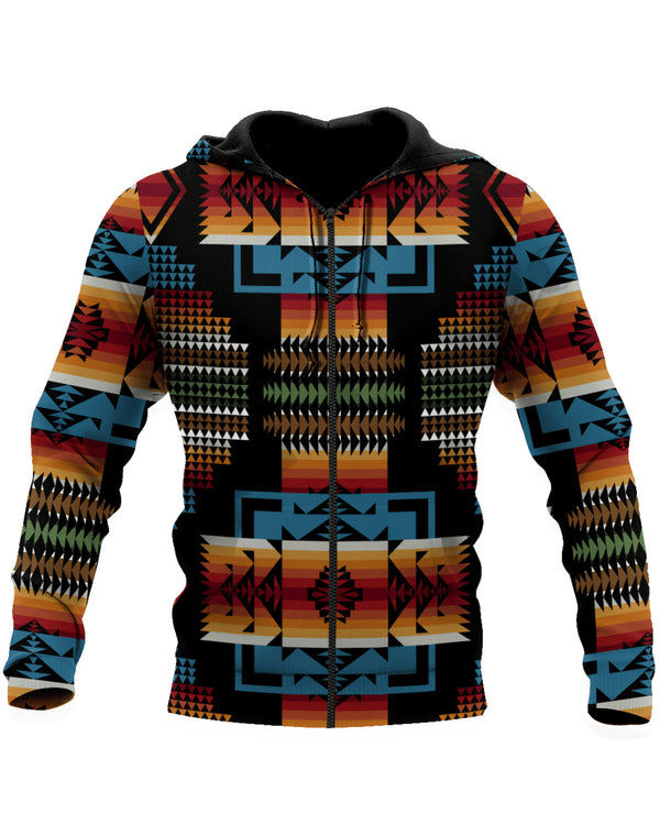 Native Pattern Culture Native American 3D All Over Print Hoodie and Zip  Hoodie