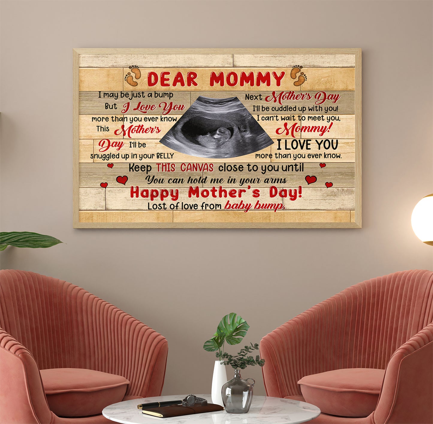 Personalized Gift For Future Mommy I May Be Just A Bump Poster