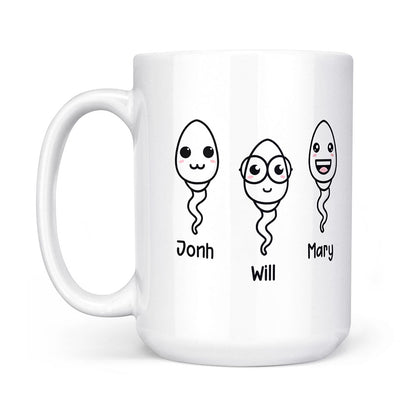 Personalized Sperm Mug, Seems Like Yesterday I Was Chilling In Your Balls