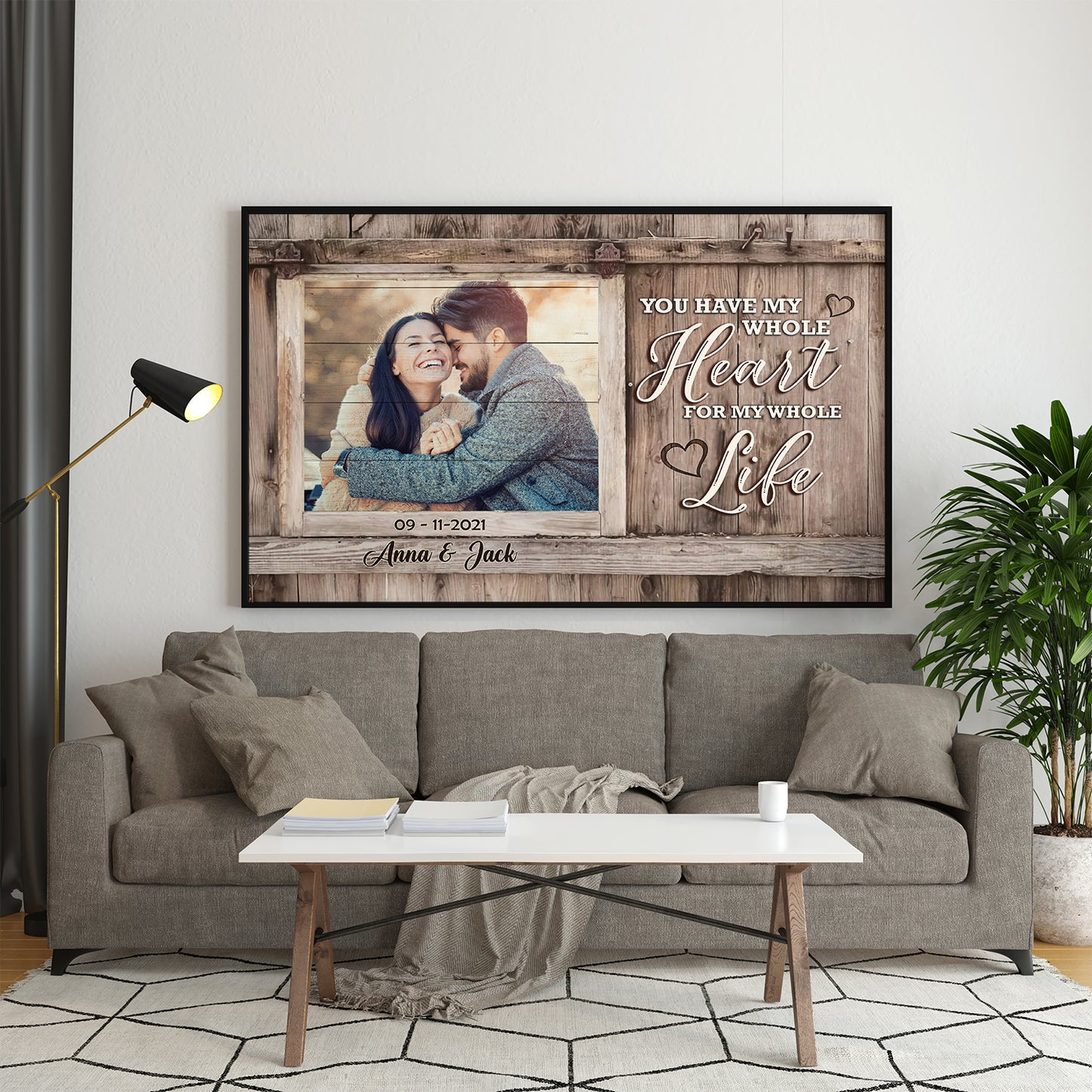 Personalized You Have My Whole Heart For My Whole Life Custom Photo, Anniversary Gifts, Gift For Lover Poster