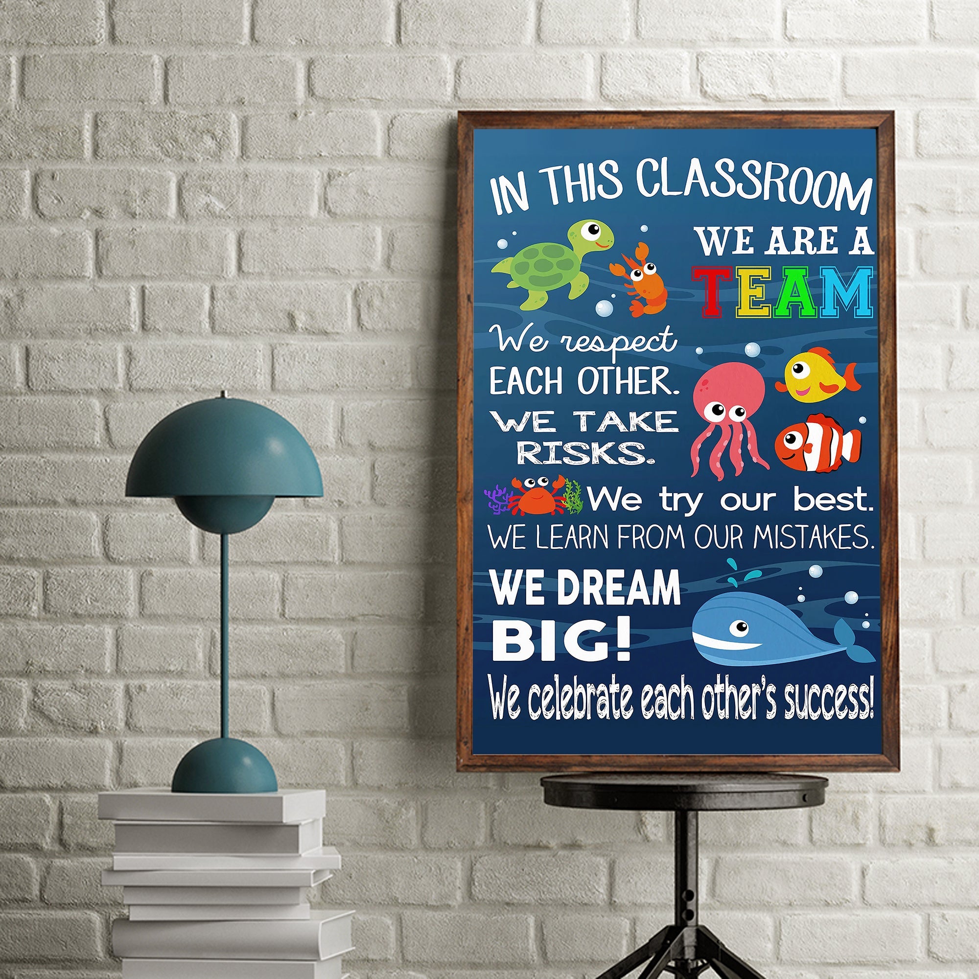 In this classroom we are a team Standard Poster