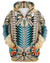 Turquoise Mandala Native American 3D All Over Print Hoodie and Zip Hoodie