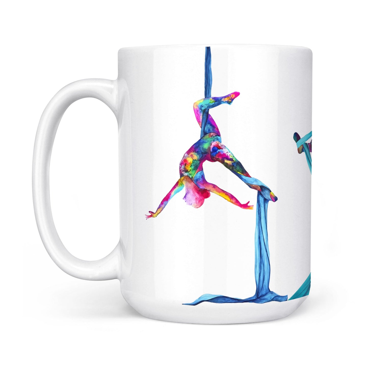 Watercolor Yoga White Edge-to-Edge Mug