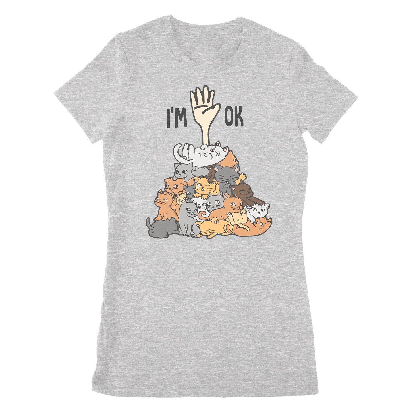 Premium Women's T-shirt - Full Of Cats Im Ok