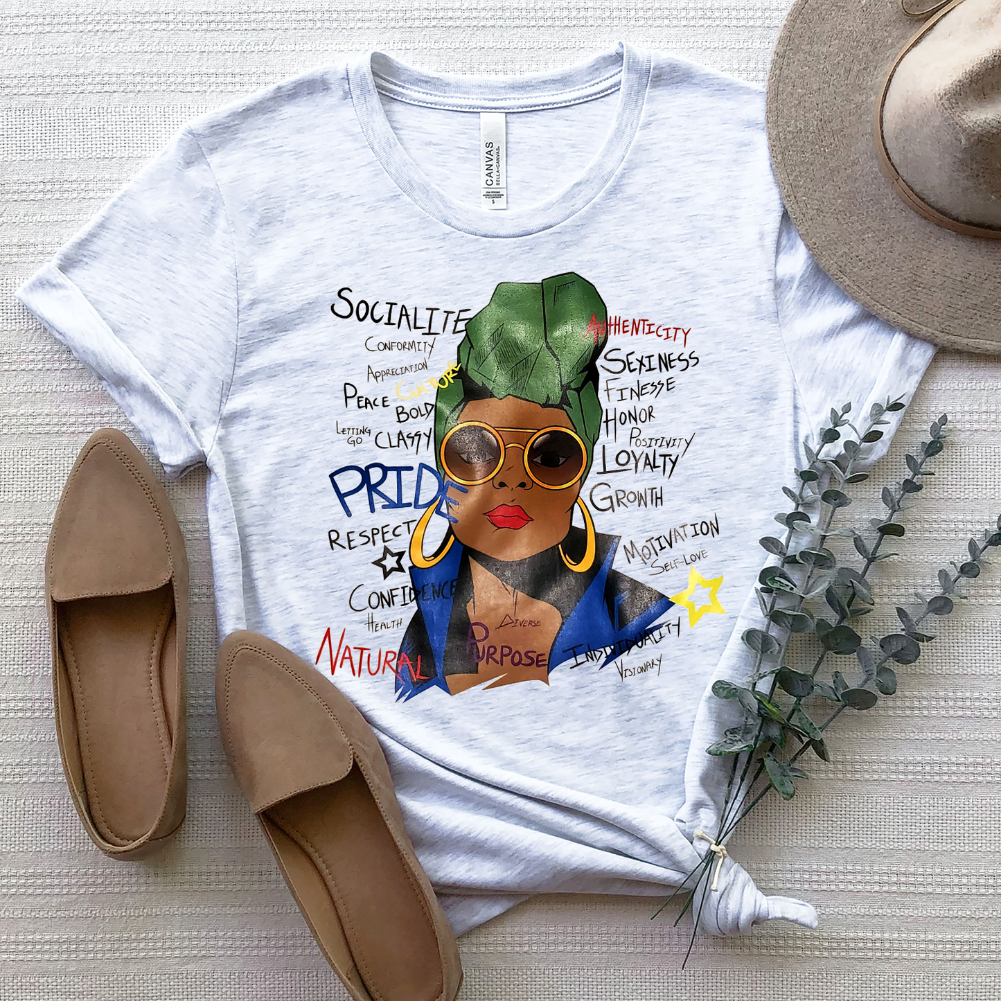 African American Pride History Natural Socialite Positivity Standard T-Shirt