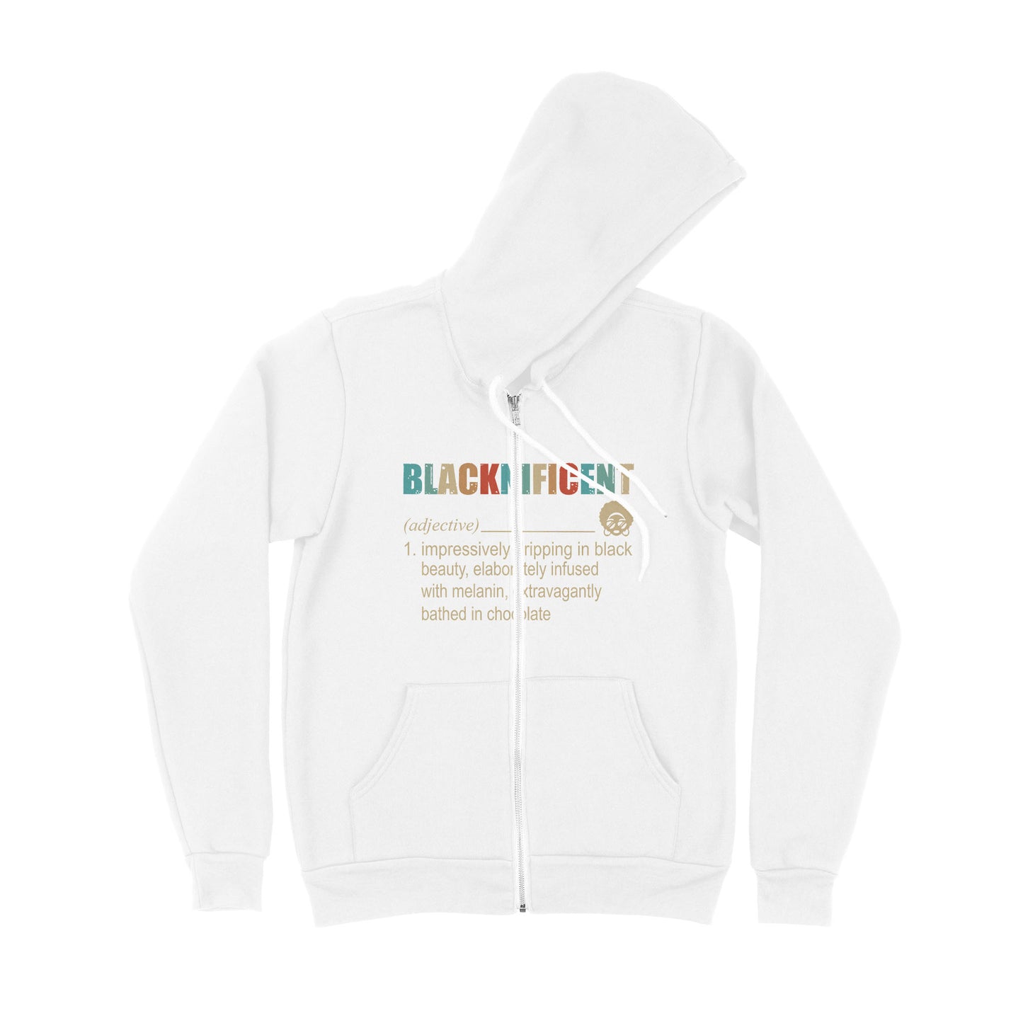 Blacknificent - Premium Zip Hoodie