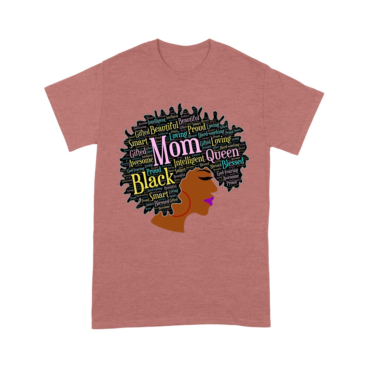 Premium T-shirt - Happy Mother’s Day Black Mom Queen Afro African Woman