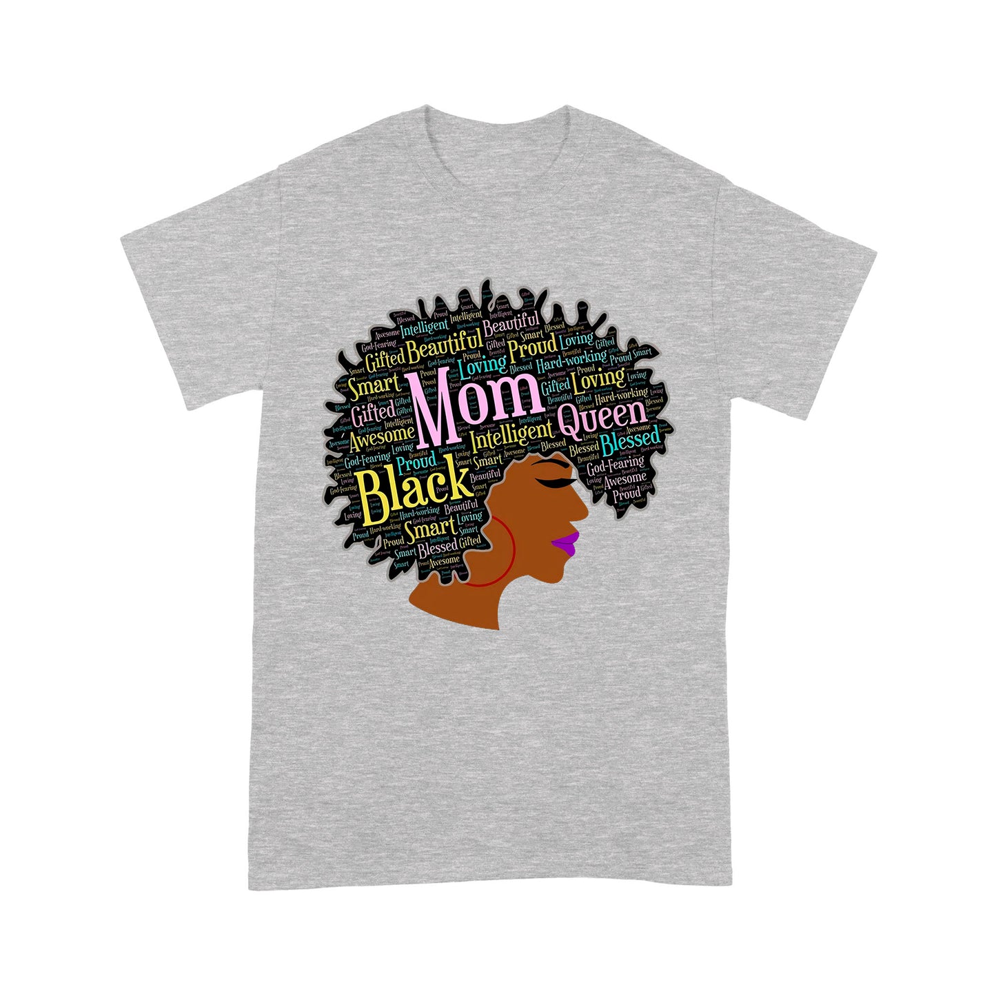 Premium T-shirt - Happy Mother’s Day Black Mom Queen Afro African Woman