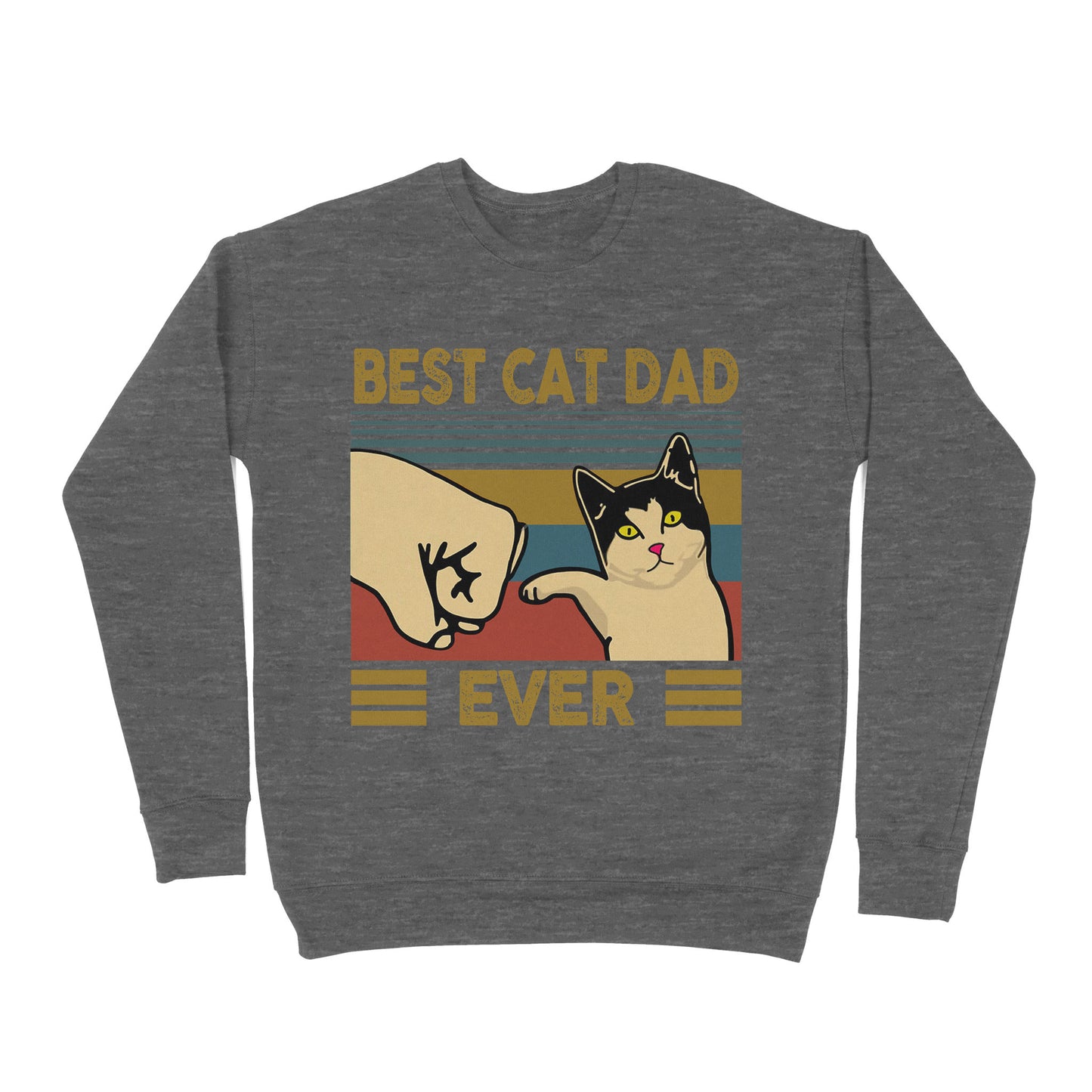 Premium Crew Neck Sweatshirt - Best Cat Dad Ever