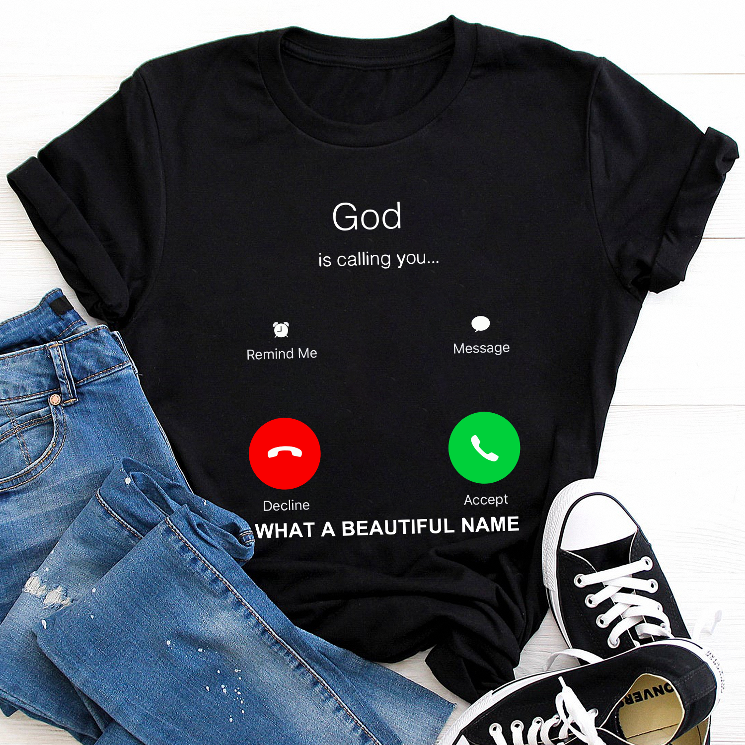 God is calling you, What a beautiful name, God call phone Standard T-Shirt