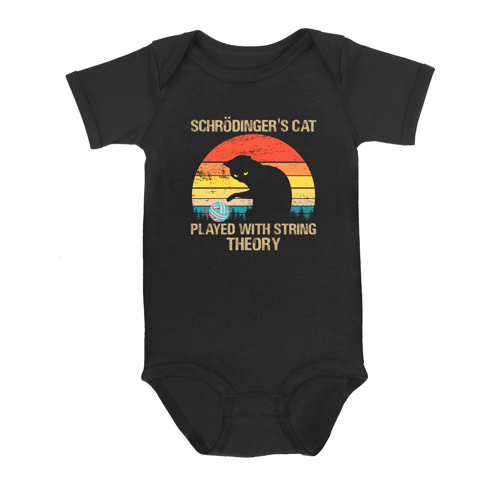Schrodinger’s Cat Played With String Theory - Baby Onesie