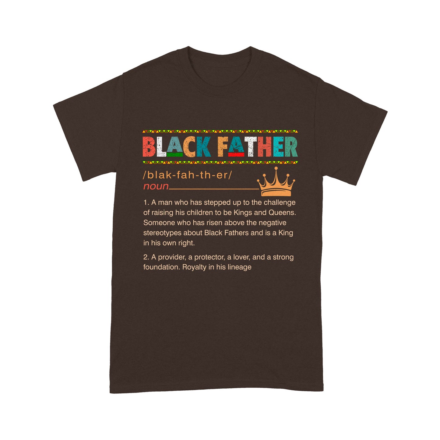 Black Father Noun Definition T-Shirt