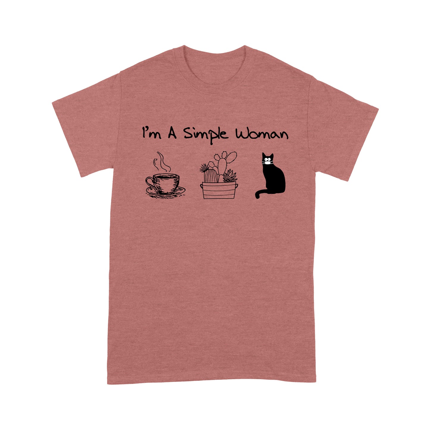 Premium T-shirt - I’m A Simple Woman Coffee Plants Cat