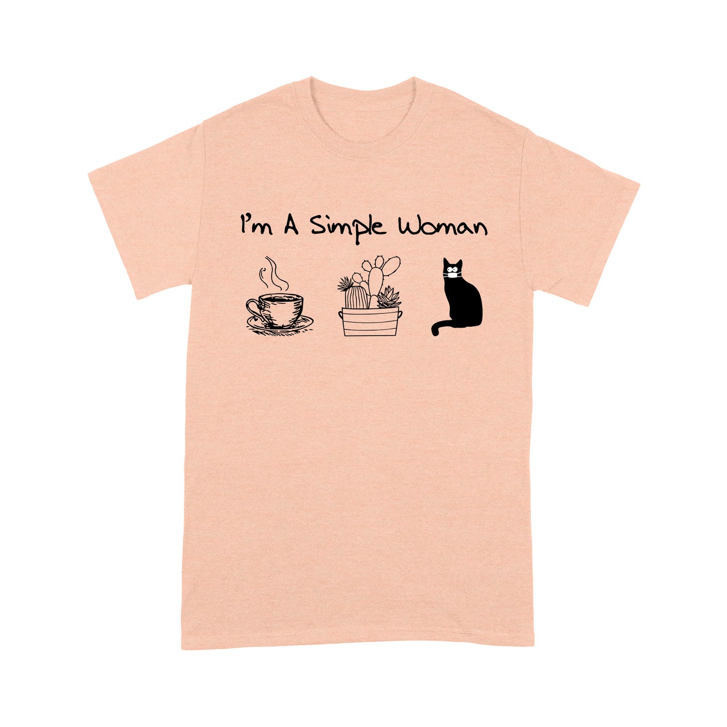 Premium T-shirt - I’m A Simple Woman Coffee Plants Cat