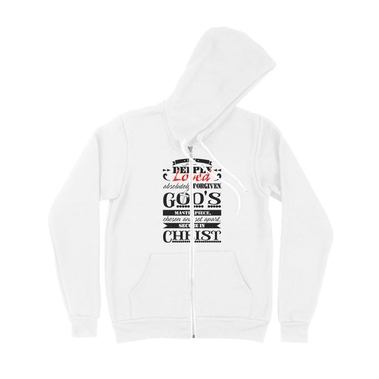 I Am Deeply Loved, Absolutely Forgiven, God's Masterpiece, Chosen and Set Apart, Secure in Christ - Premium Zip Hoodie