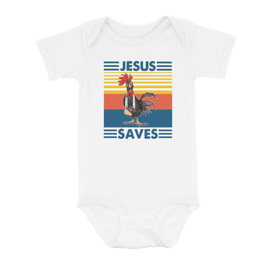 Chicken Jesus Saves - Baby Onesie