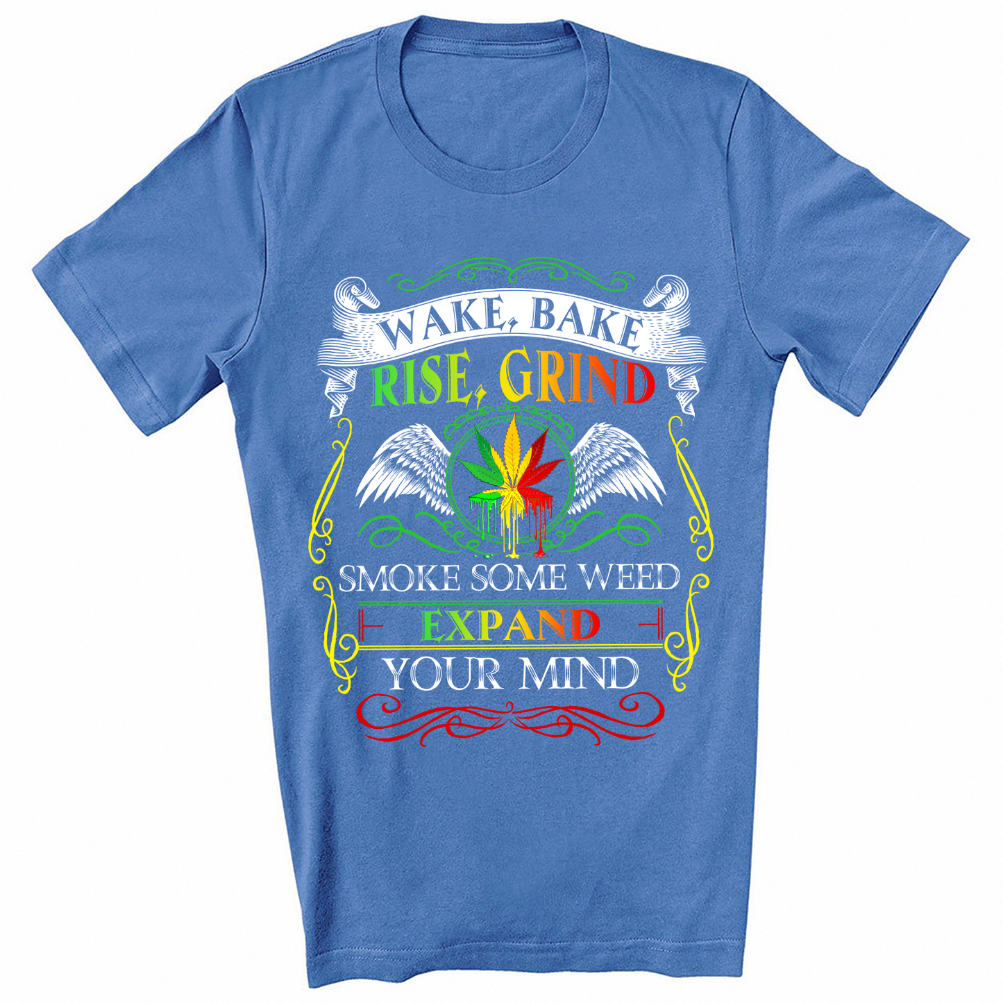 Wake Bake rise grind expand your mind Standard T-Shirt