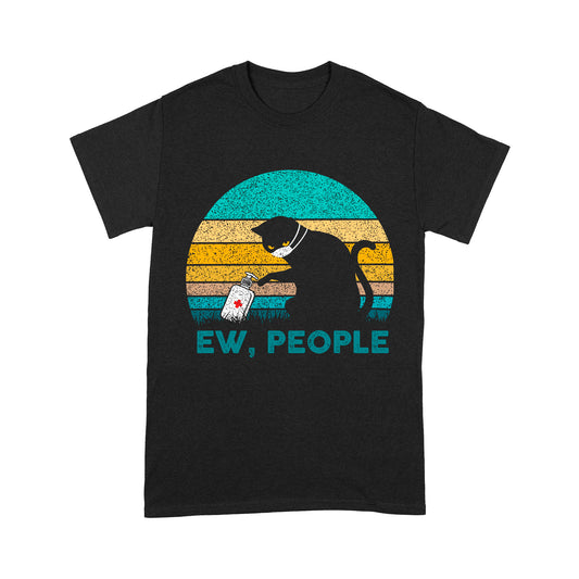 Premium T-shirt - Cat Wear Mask Ew People Covid