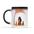 Personalized Girl And Cats Color Changing Mug