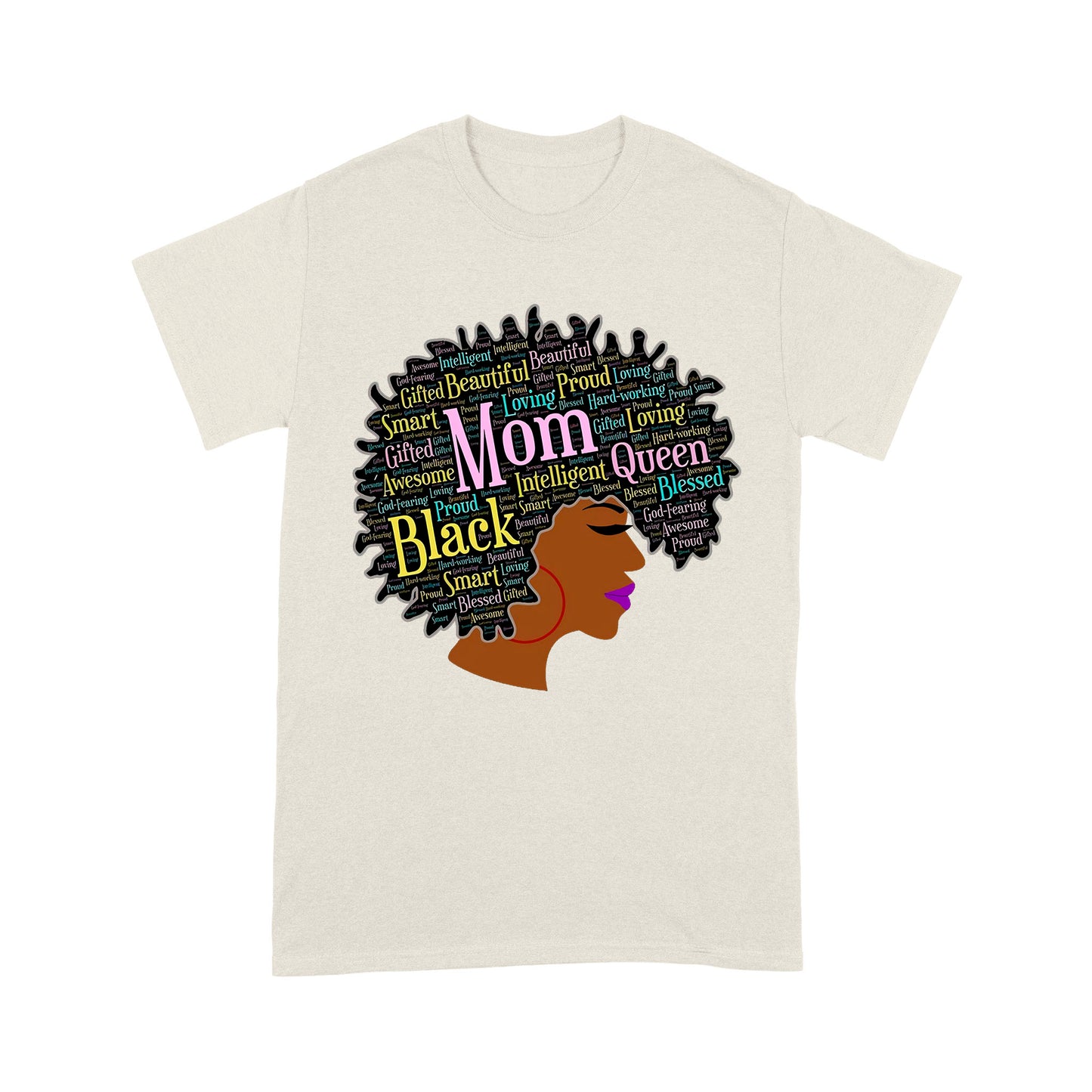 Premium T-shirt - Happy Mother’s Day Black Mom Queen Afro African Woman