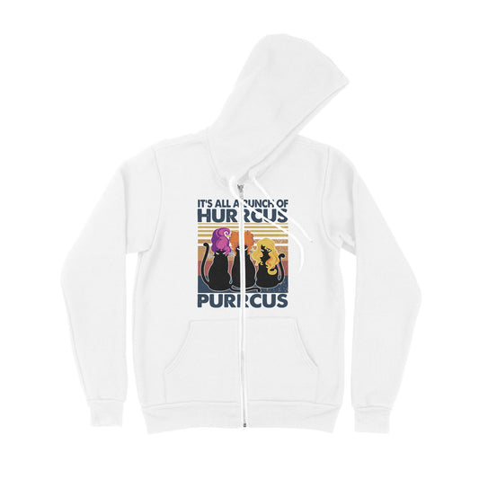 Cats Hurrcus Purrcus - Premium Zip Hoodie