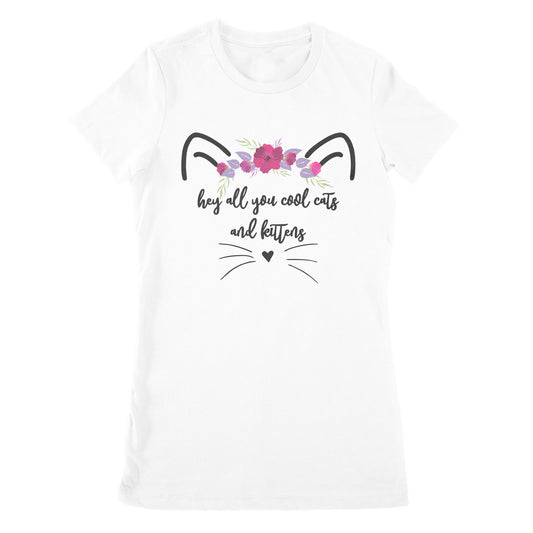 Premium Women's T-shirt - l Hey All You Cool Cats And Kittens