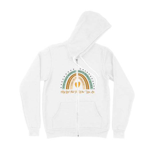 Way Maker Miracle Worker Promise Keeper Light In The Darkness - Premium Zip Hoodie