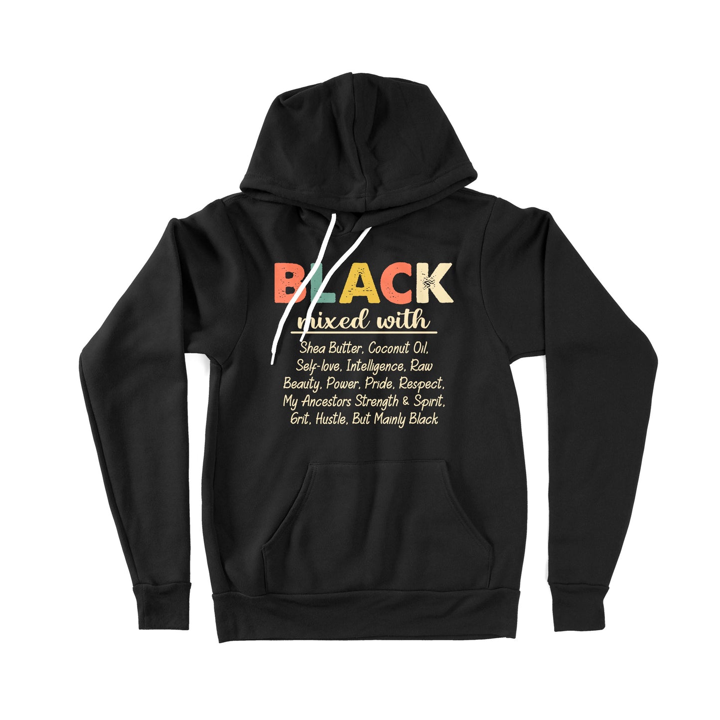 Black Mixed With - Premium Hoodie