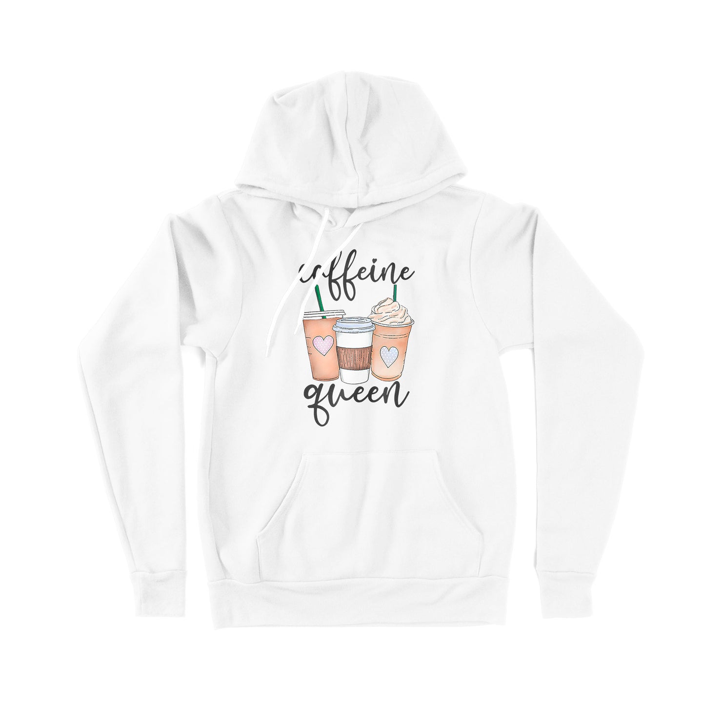 Caffeine Queen, Coffee Lover, Coffee Queen - Premium Hoodie