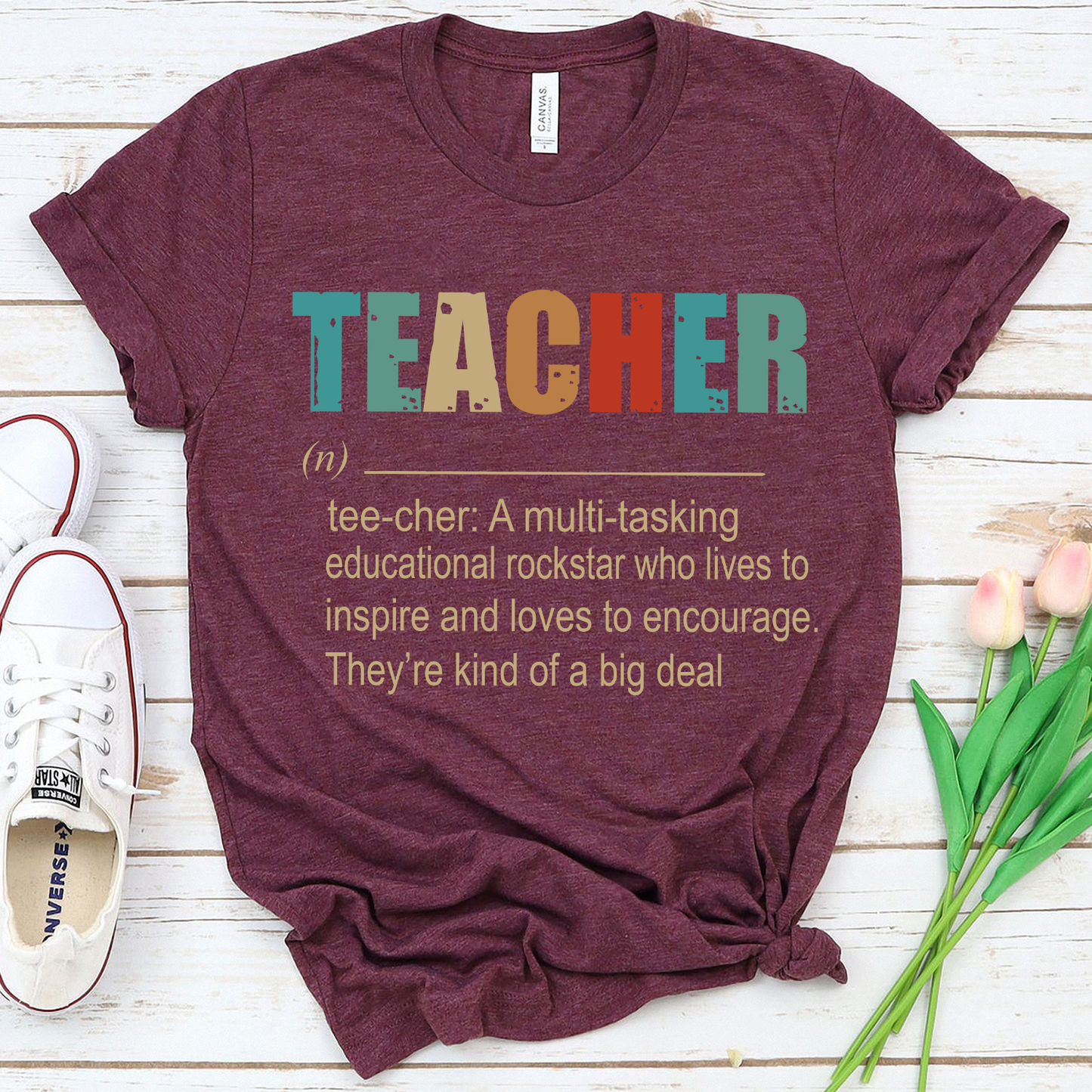 Teacher A Multitasking Educational Rockstar Who Lives To Inspire Ang Loves To Encourage They’re Kind Of A Big Deal Standard T-shirt