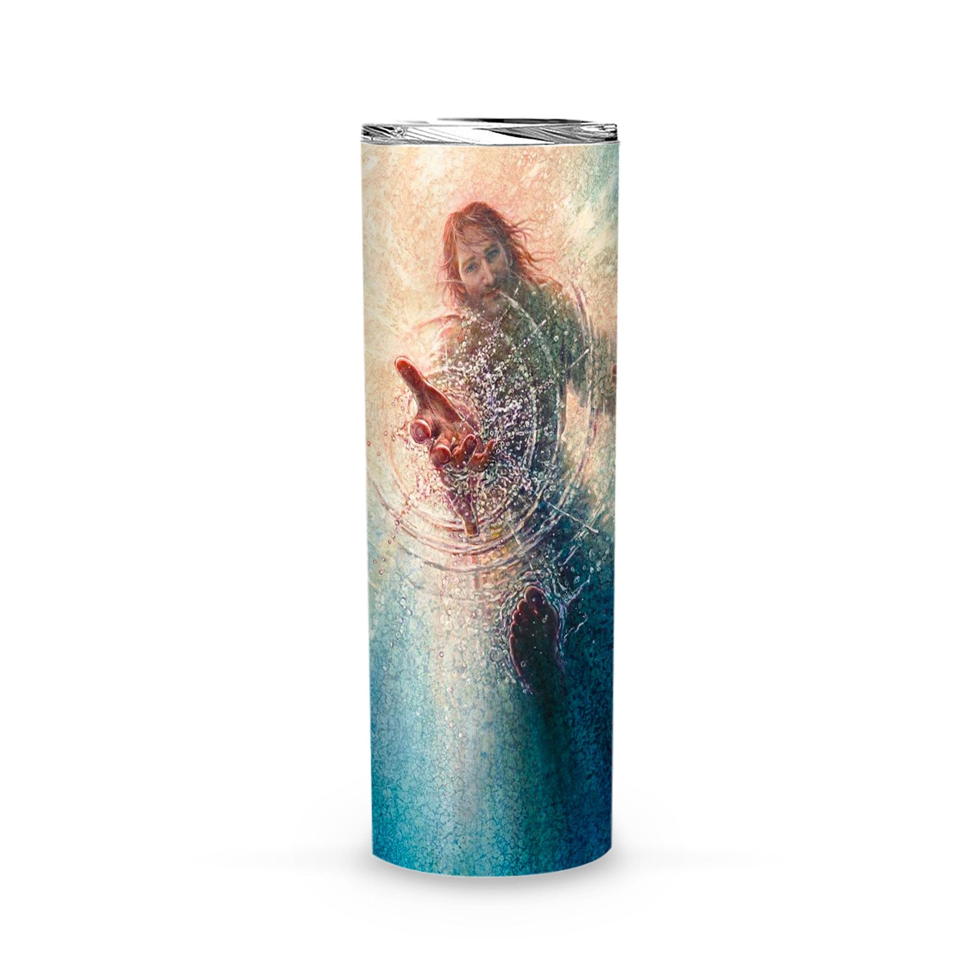 His Mighty Hand Christian Skinny Tumbler