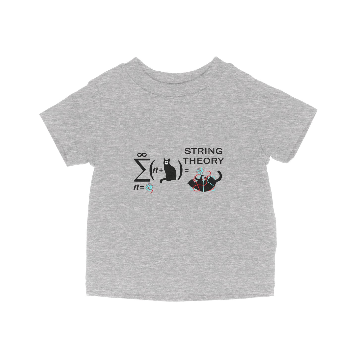 String Theory Funny Maths Cat Wool - Baby T-Shirt