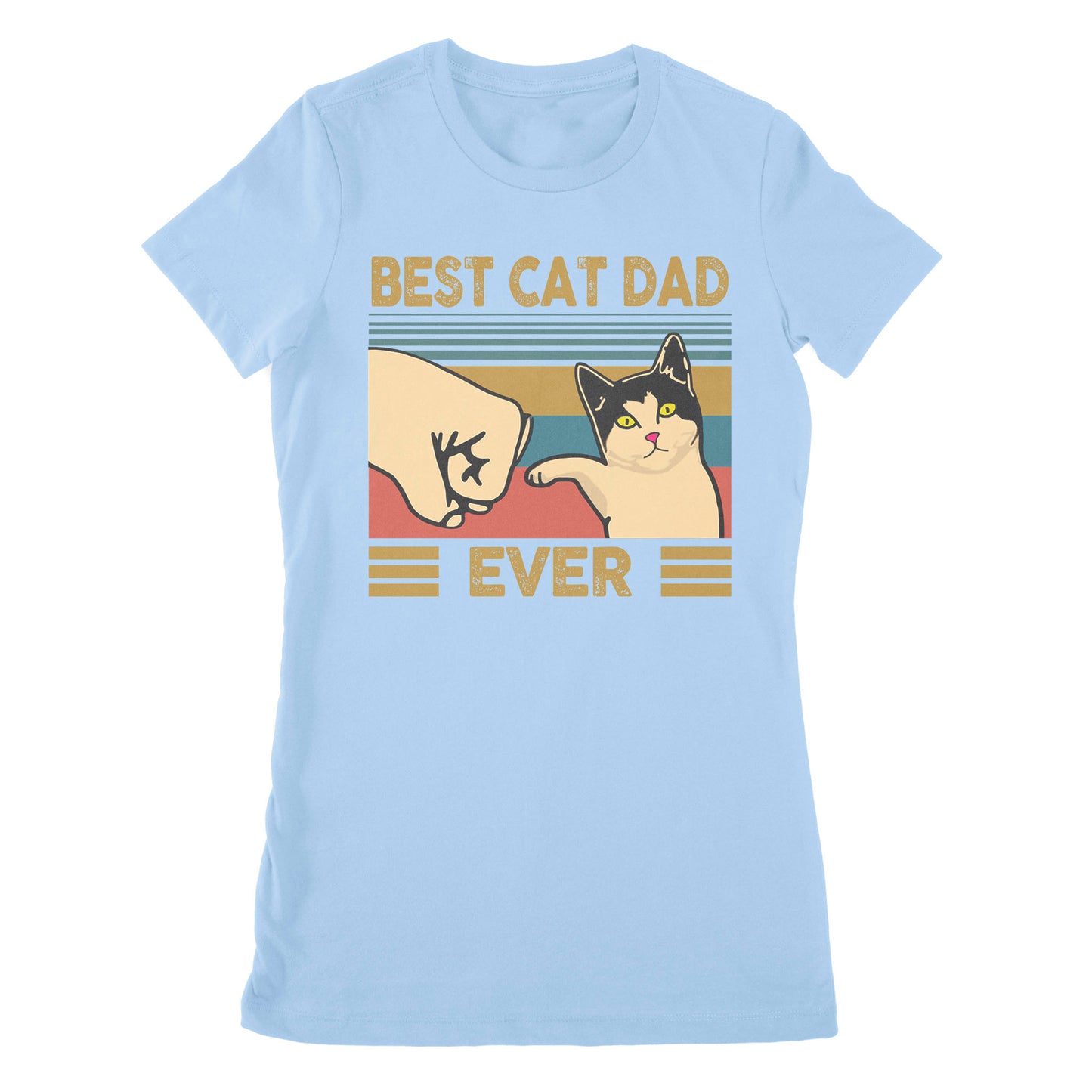 Premium Women's T-shirt - Best Cat Dad Ever