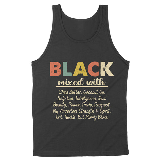 Premium Tank - Black Mixed With