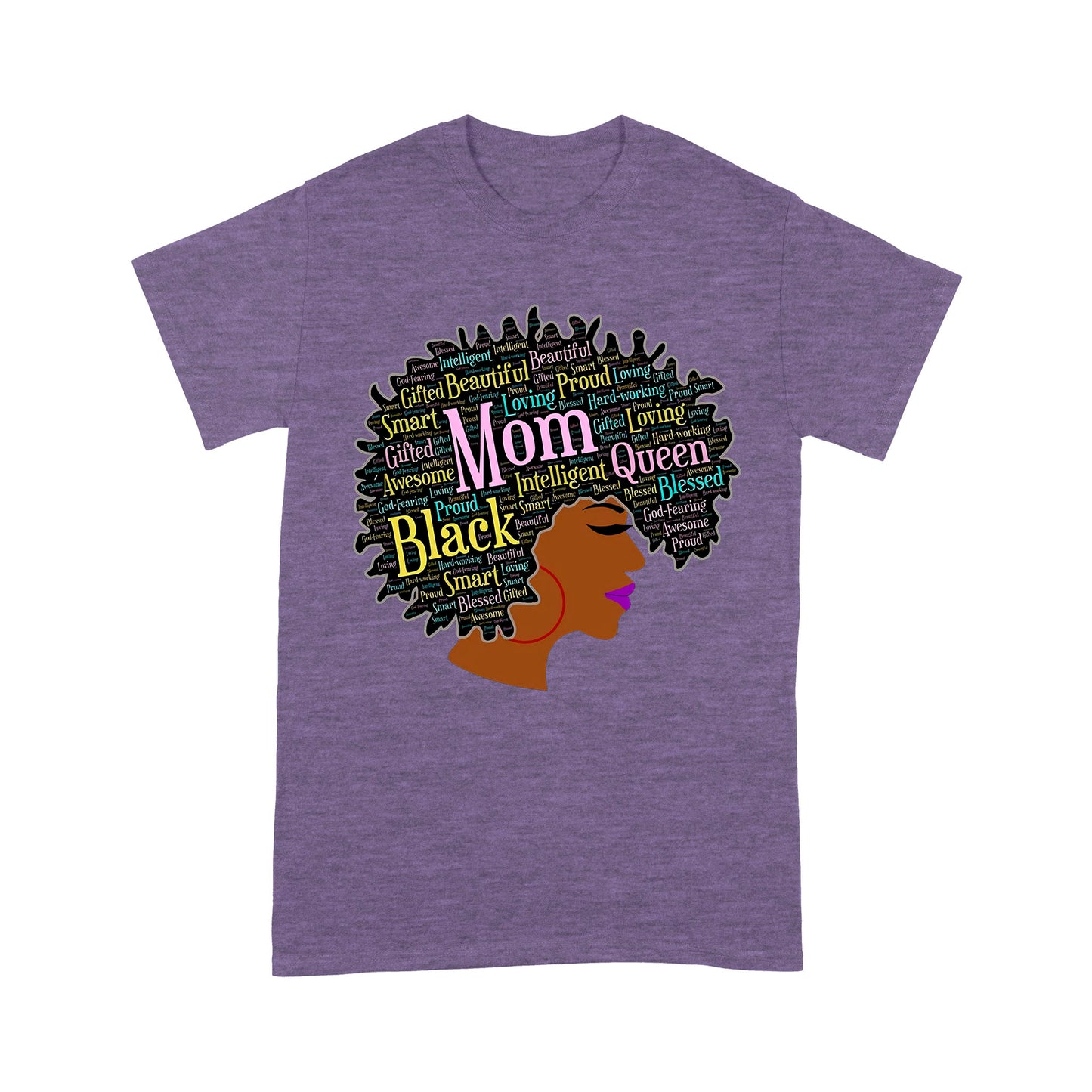 Premium T-shirt - Happy Mother’s Day Black Mom Queen Afro African Woman