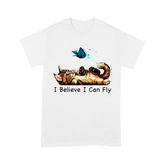 Premium T-shirt - Funny Cat i Believe I Can Fly