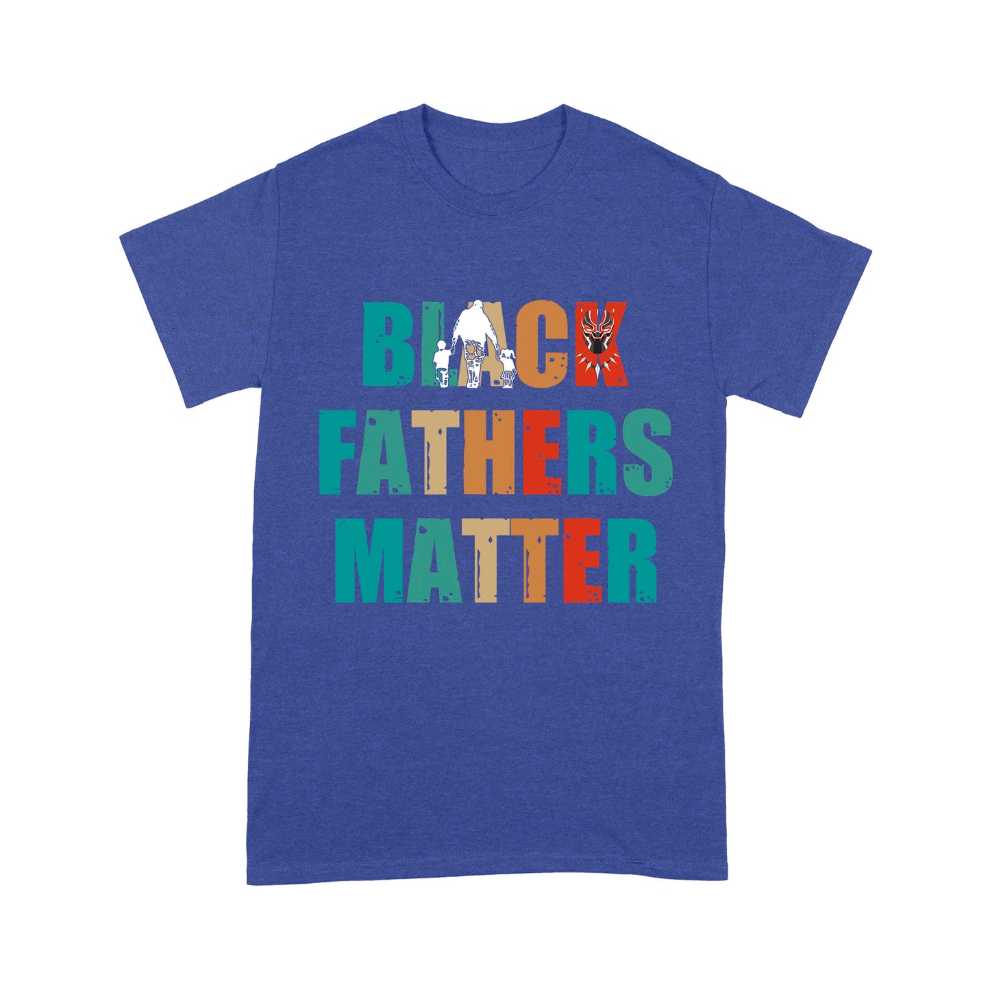 Black Fathers Matter Dad and Son and Daughter Premium T-shirt