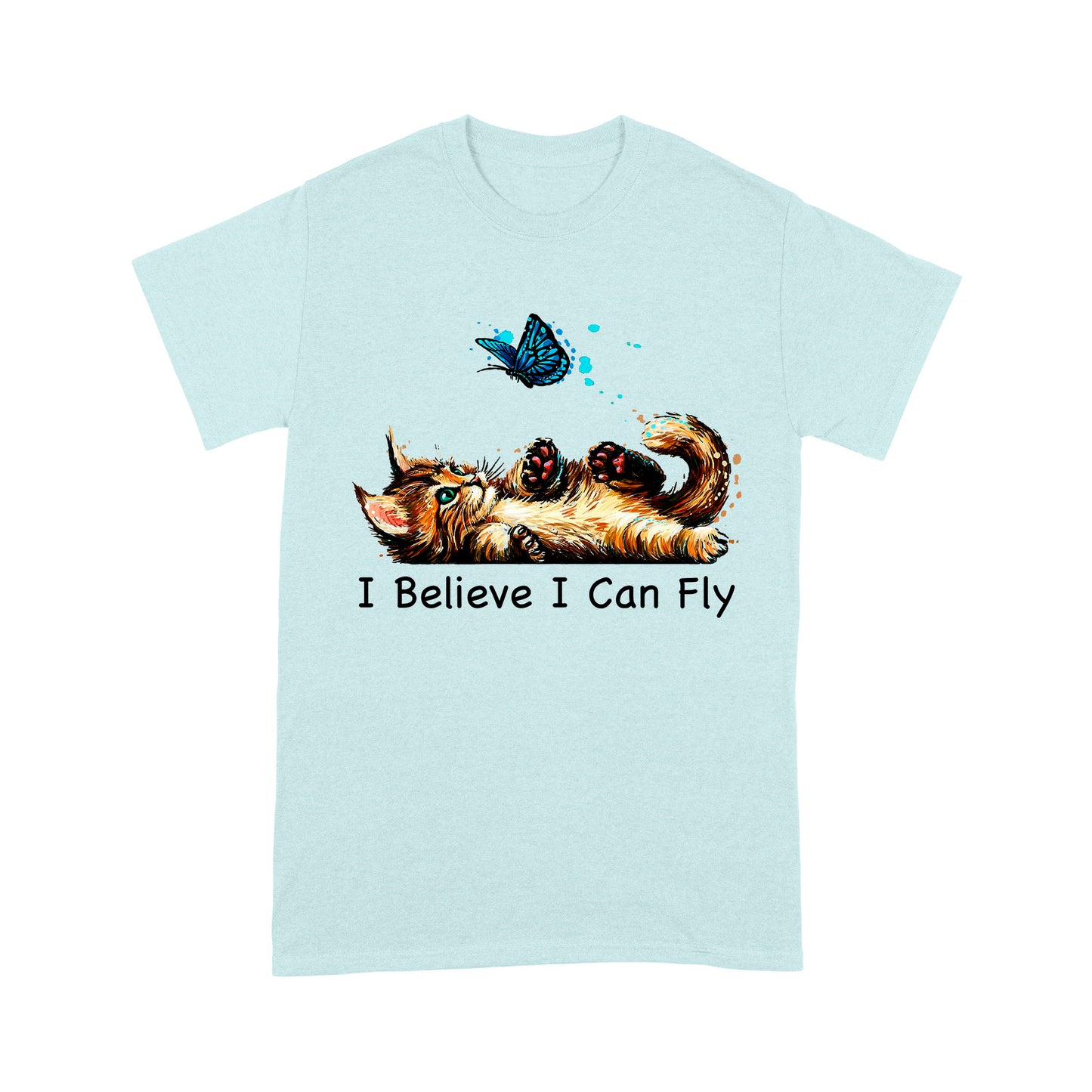 Premium T-shirt - Funny Cat i Believe I Can Fly