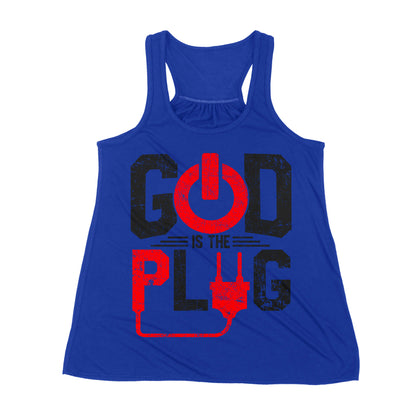 Premium Women's Tank - God Is The Plug