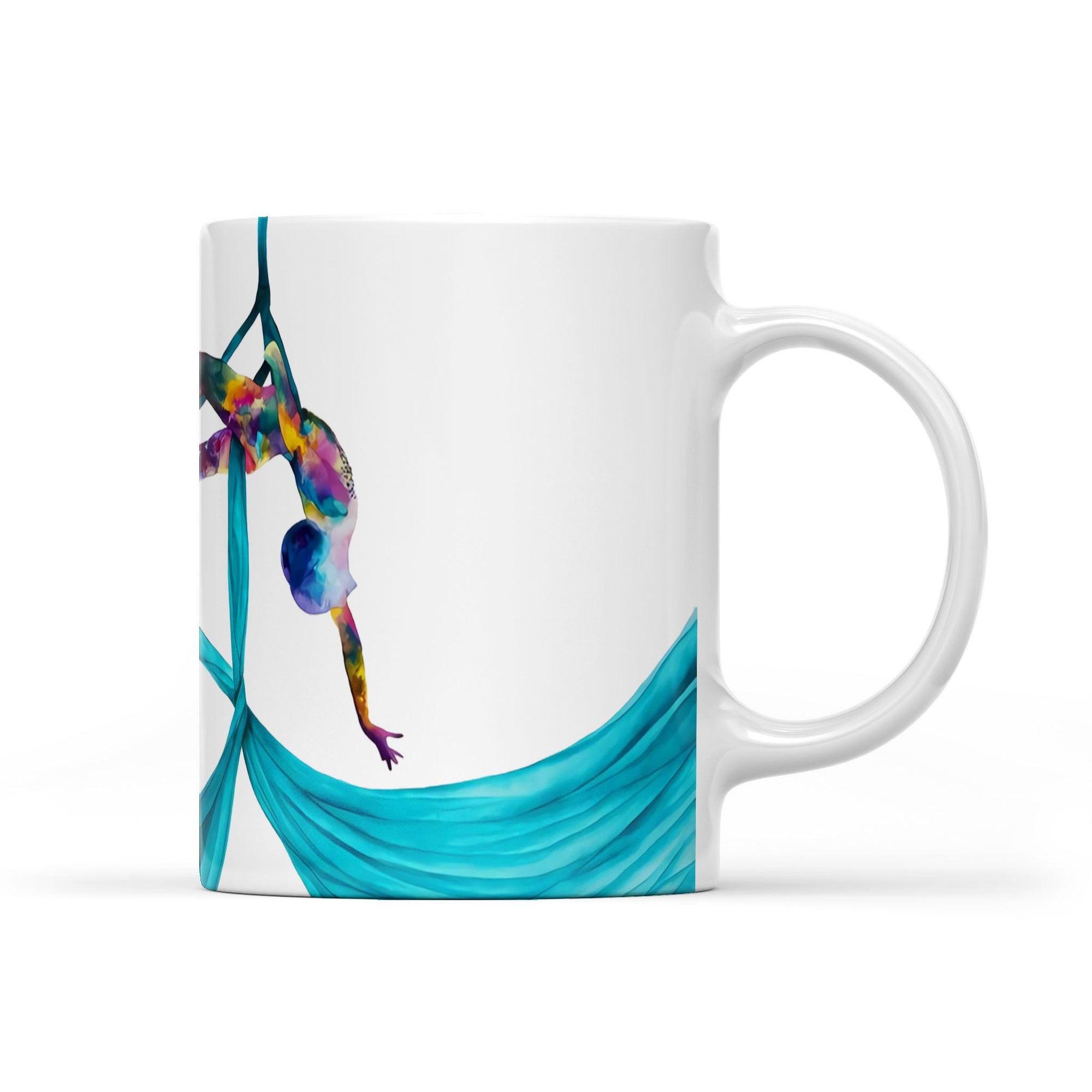 Watercolor Yoga White Edge-to-Edge Mug