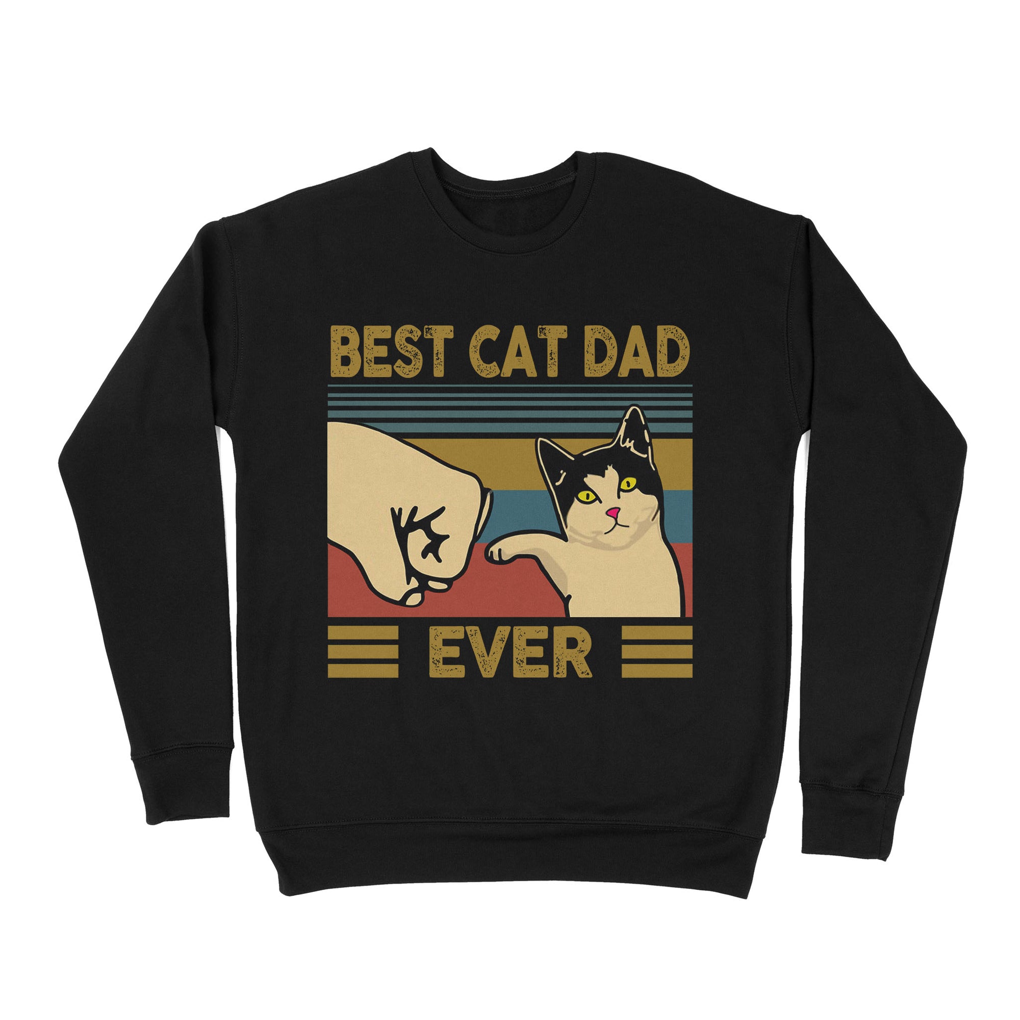 Premium Crew Neck Sweatshirt - Best Cat Dad Ever